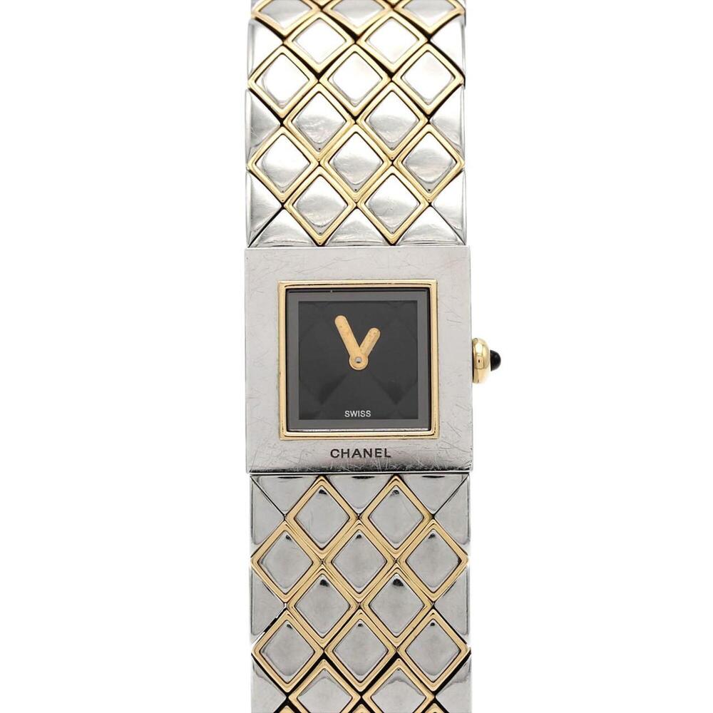 Chanel Matelassé Combination H0475 SSxYG Quartz Watch